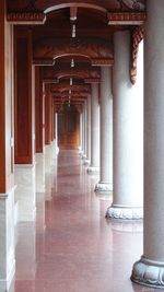 Empty corridor of building