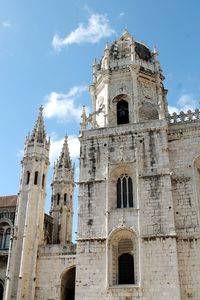 Low angle view of historical building against sky