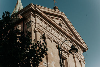 Low angle view of building against sky