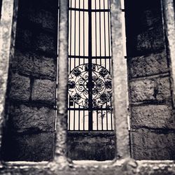 Closed window of old building