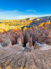 View of rock formations