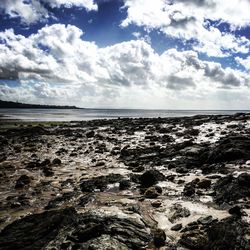 Scenic view of sea against sky