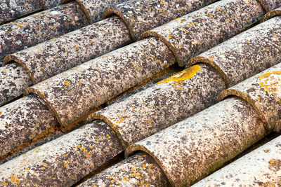 Full frame shot of roof tiles