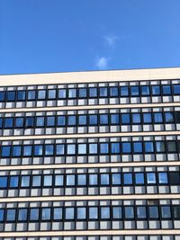 Low angle view of modern building against sky