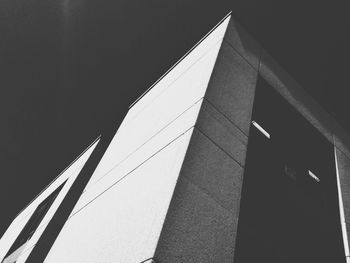 Low angle view of modern building against sky