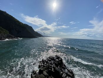 Scenic view of sea against sky