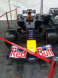 Close-up of text on water