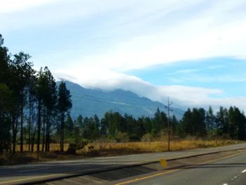 Road passing through landscape