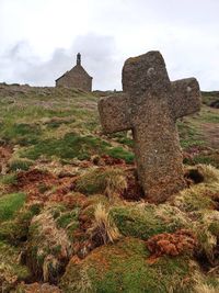 Old ruins against cloudy sky