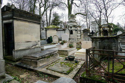 View of old building in cemetery