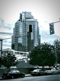 Low angle view of buildings against sky