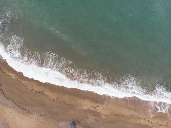 Waves rushing towards shore