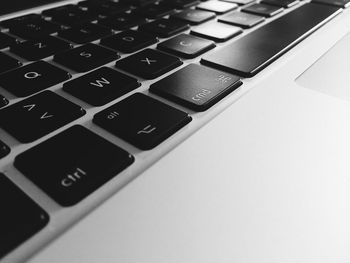 Close-up of computer keyboard