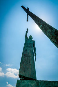 Low angle view of statue