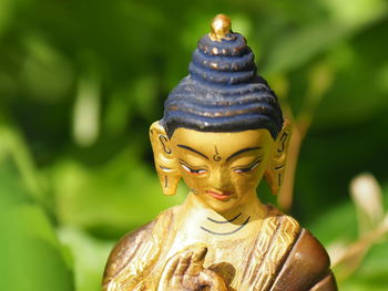 Close-up of buddha statue