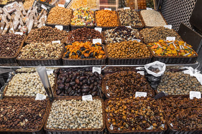 Fruits for sale at market stall