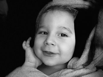 Portrait of cute baby girl
