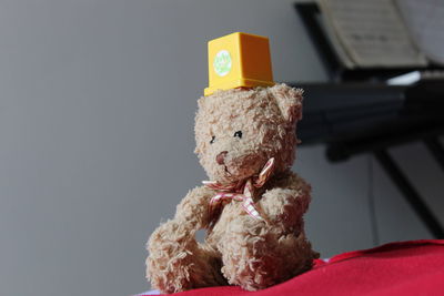 Close-up of stuffed toy on table