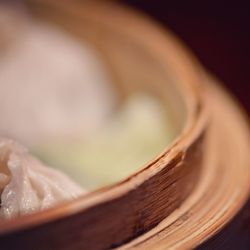 Close-up of dumpling in container