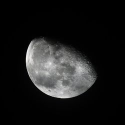 Low angle view of moon in sky