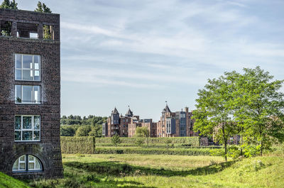 Looking from one modern castle to another