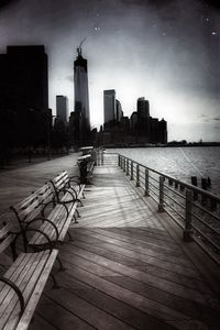 View of city at waterfront