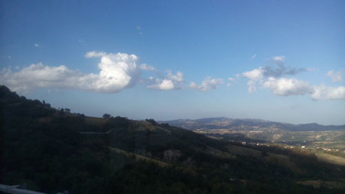 Scenic view of landscape against sky