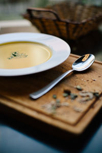 Close-up of tea on table