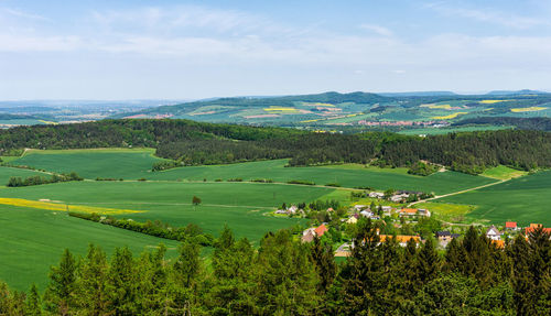 Scenic view of landscape against sky