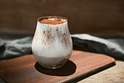 Close-up of drink on table