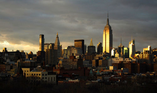View of cityscape with empire state building