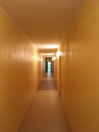 Empty corridor of building