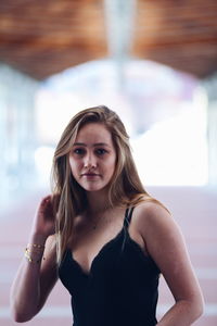 Portrait of beautiful young woman