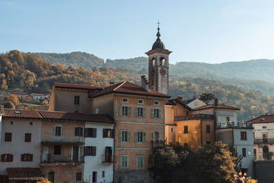 Idyllic old town kanal ob soci in slovenia.