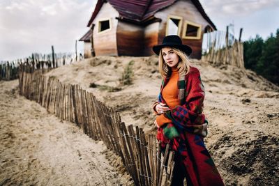 Portrait of young woman