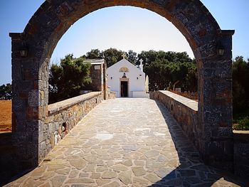 Entrance of historical building