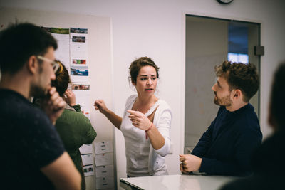 Group of people looking away