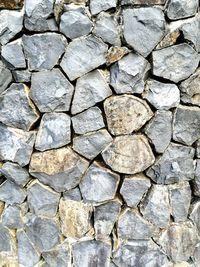 Full frame shot of stones on field