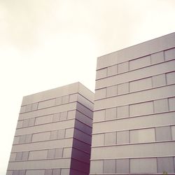 Low angle view of modern building against sky