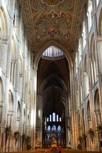 Low angle view of ceiling of building