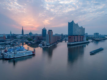 View of buildings at waterfront