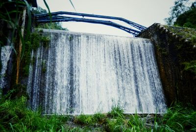 Low angle view of water against sky