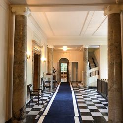 Empty corridor of building