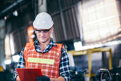 Portrait of man working