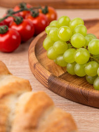 Close-up of food on table