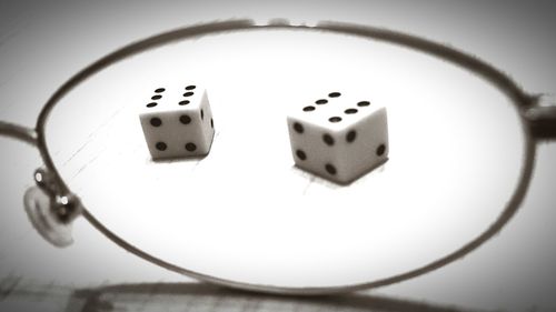 Close-up of object on table