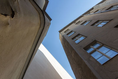 Low angle view of building against clear sky