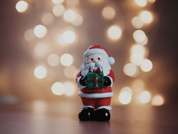 Close-up of illuminated christmas lights