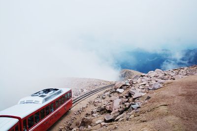 View of smoke at night