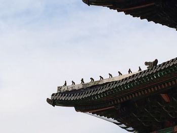 Low angle view of building against sky